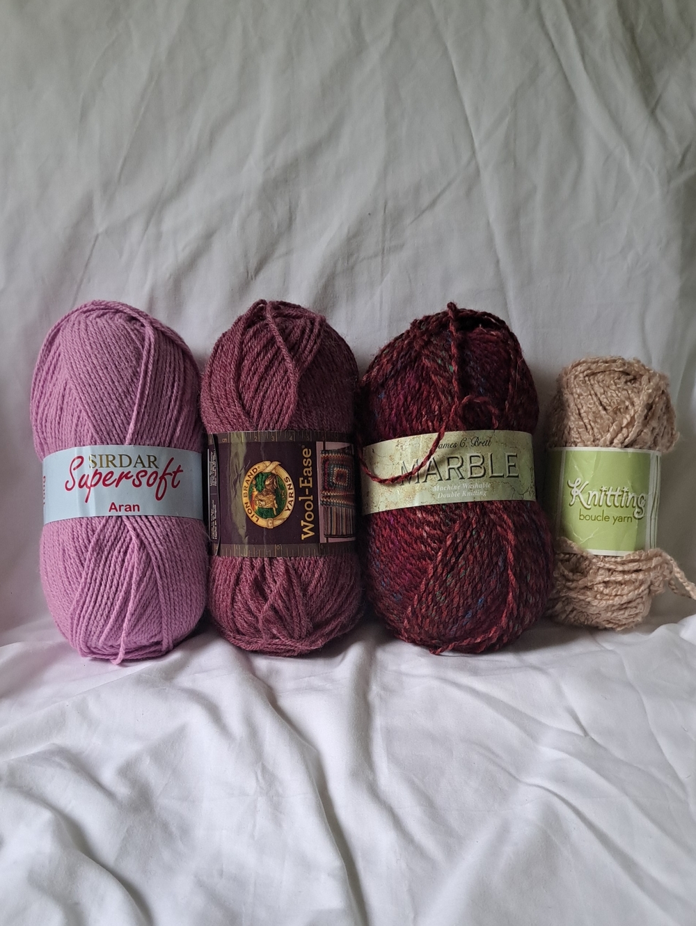 Sirdar Supersoft Aran Yarn Bundle in Pink & Plum